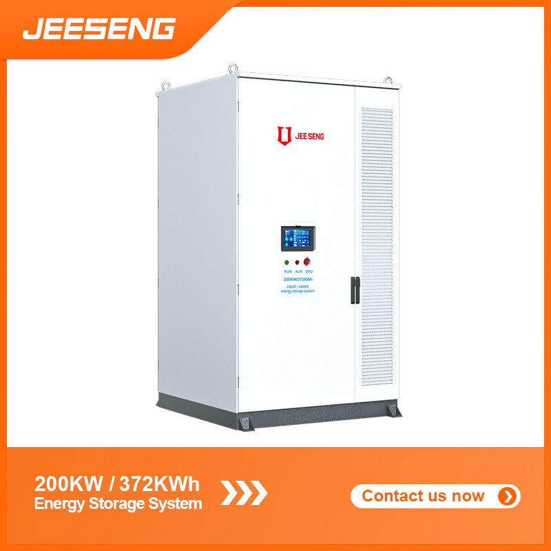 200KW 372KWh Armario de almacenamiento de energía refrigerado por líquido para sistemas industriales y comerciales de almacenamiento de energía