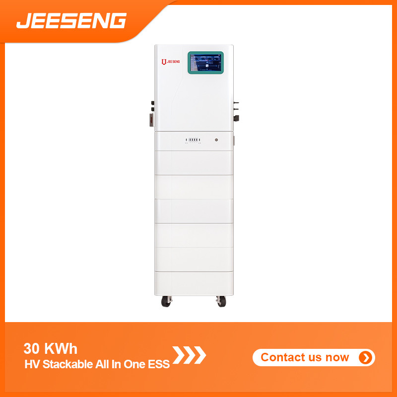 15KW 30KWh Alta tensión Todo en uno Sistema de almacenamiento de energía apilable ESS apilable con tecnología BMS avanzada